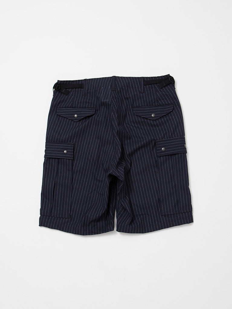 FP009 - FATIGUE SLACKS "M-51 SHORT SLACKS" / TR Oxford - Navy Stripe