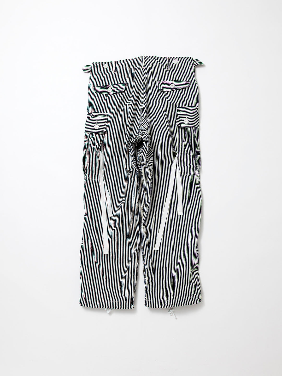 FP013・"VIETNAM SLACKS" / High Density Hickory Stripe - Indigo ×Natural