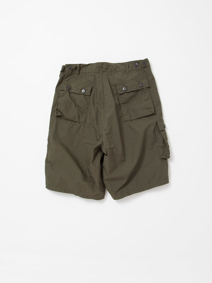 FP014・"TIGER SHORT SLACKS" / Cotton Ripstop - Olive Green