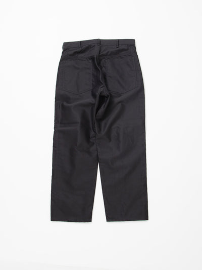 FP016 - FATIGUE SLACKS "SEAMANS SLACKS" / Giza Cotton Moleskin - Black
