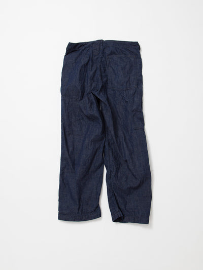 FP017 - FATIGUE SLACKS "UTILITY RM-43 SLACKS" / High Density Indigo Denim