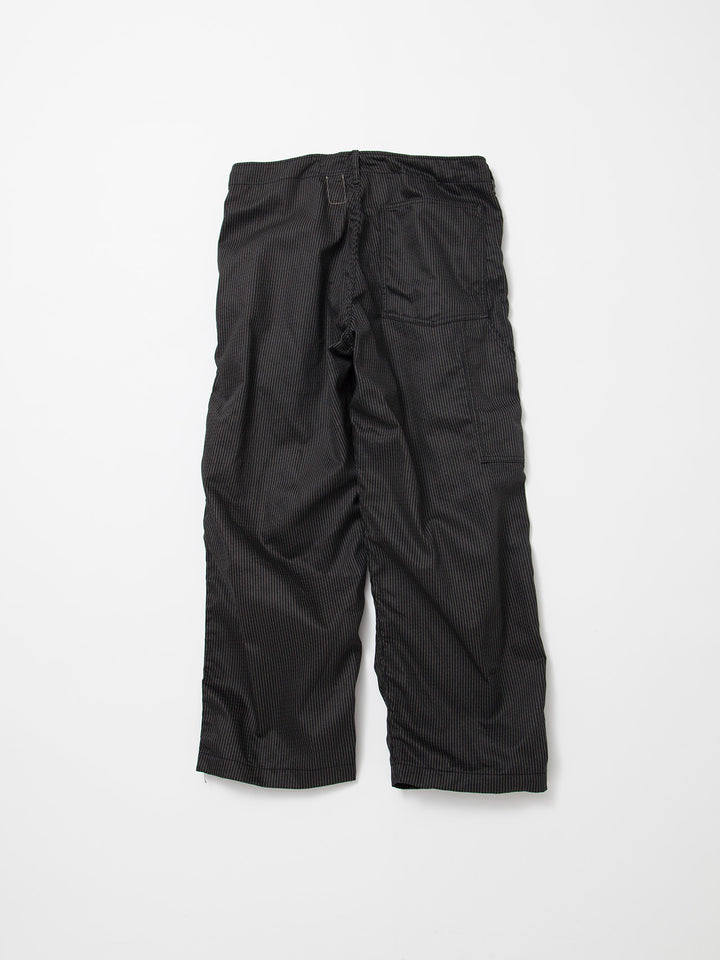 FP017・"UTILITY RM-43 SLACKS" / Black Key Stripe - Grey Stripe on Black