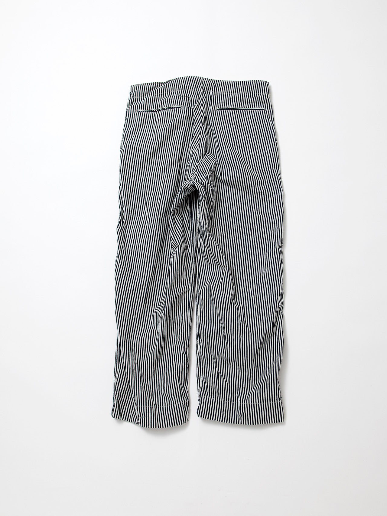 FP018 - FATIGUE SLACKS "UTILITY EASY SLACKS" / High Density Hickory Stripe - Indigo×Natural