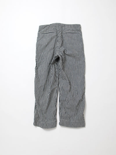FP018 - FATIGUE SLACKS "UTILITY EASY SLACKS" / High Density Hickory Stripe - Indigo×Natural
