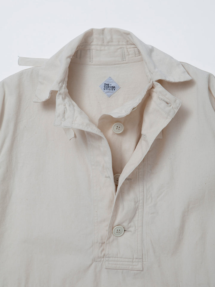 CJ003・Utility Navy Pullover Jacket / Natural Drill