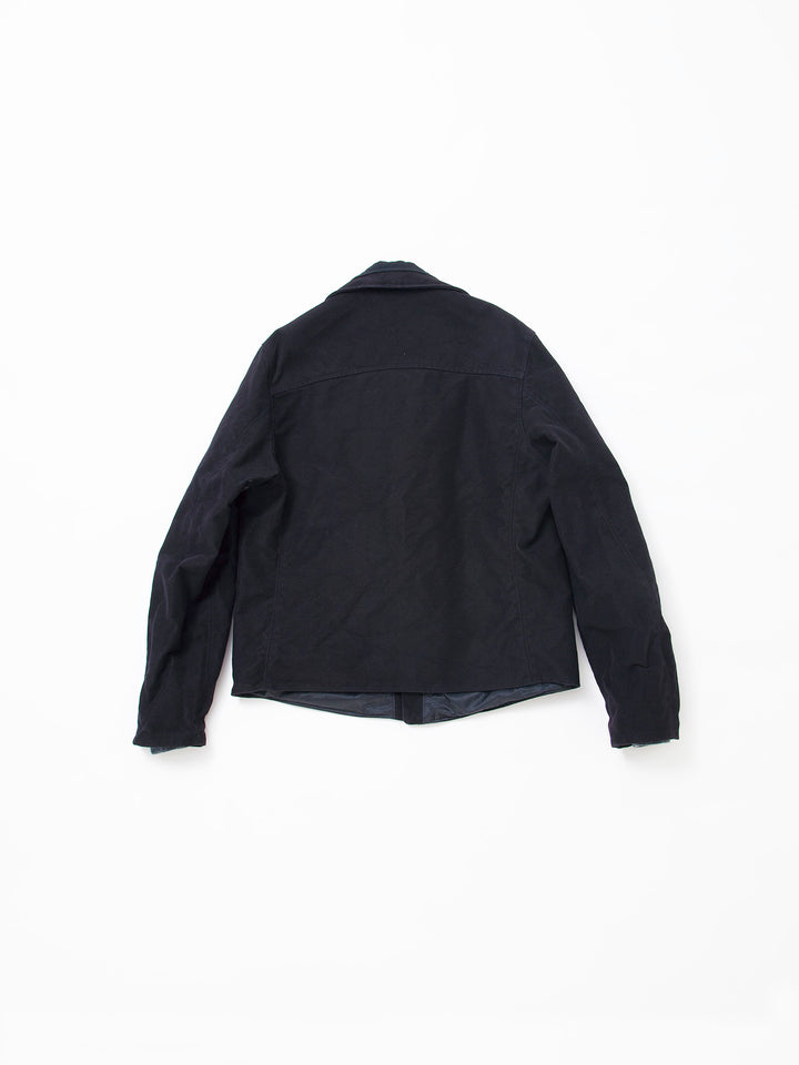 CJ014・Utility WB Zipup Jacket / Cotton Moleskin - Black