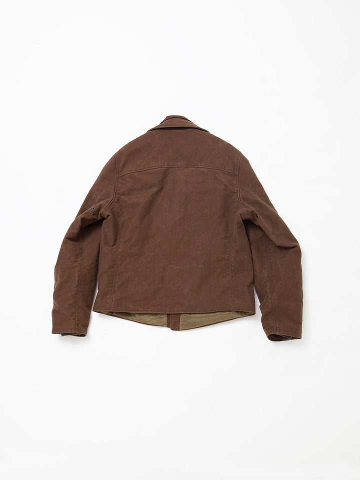 CJ014・Utility WB Zipup Jacket / Cotton Moleskin - Brown