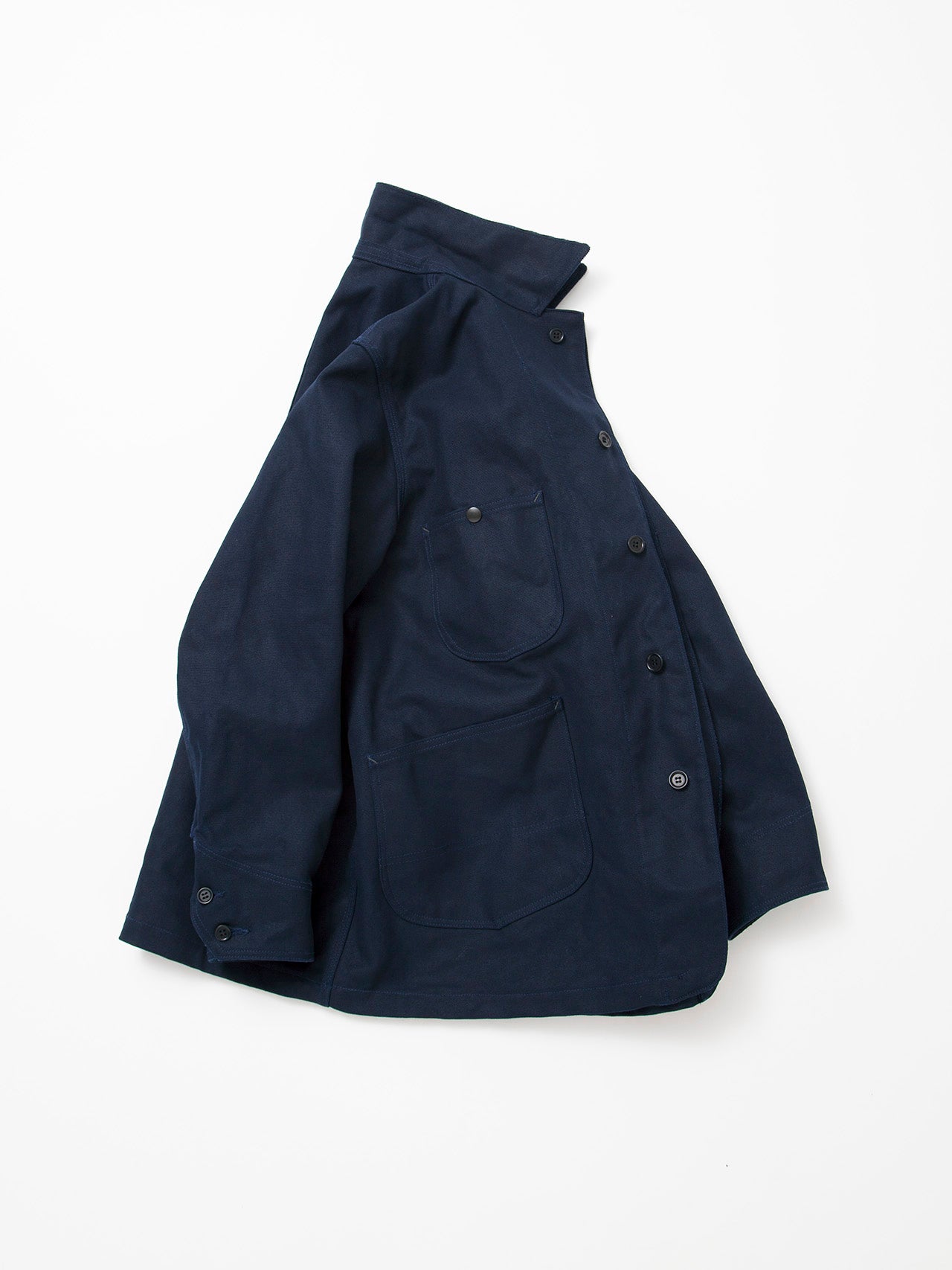 CJ043 - CORONA・Myrtle Work Coat / TAKEYARI Craft Canvas - Navy
