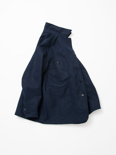 CJ043 - CORONA・Myrtle Work Coat / TAKEYARI Craft Canvas - Navy