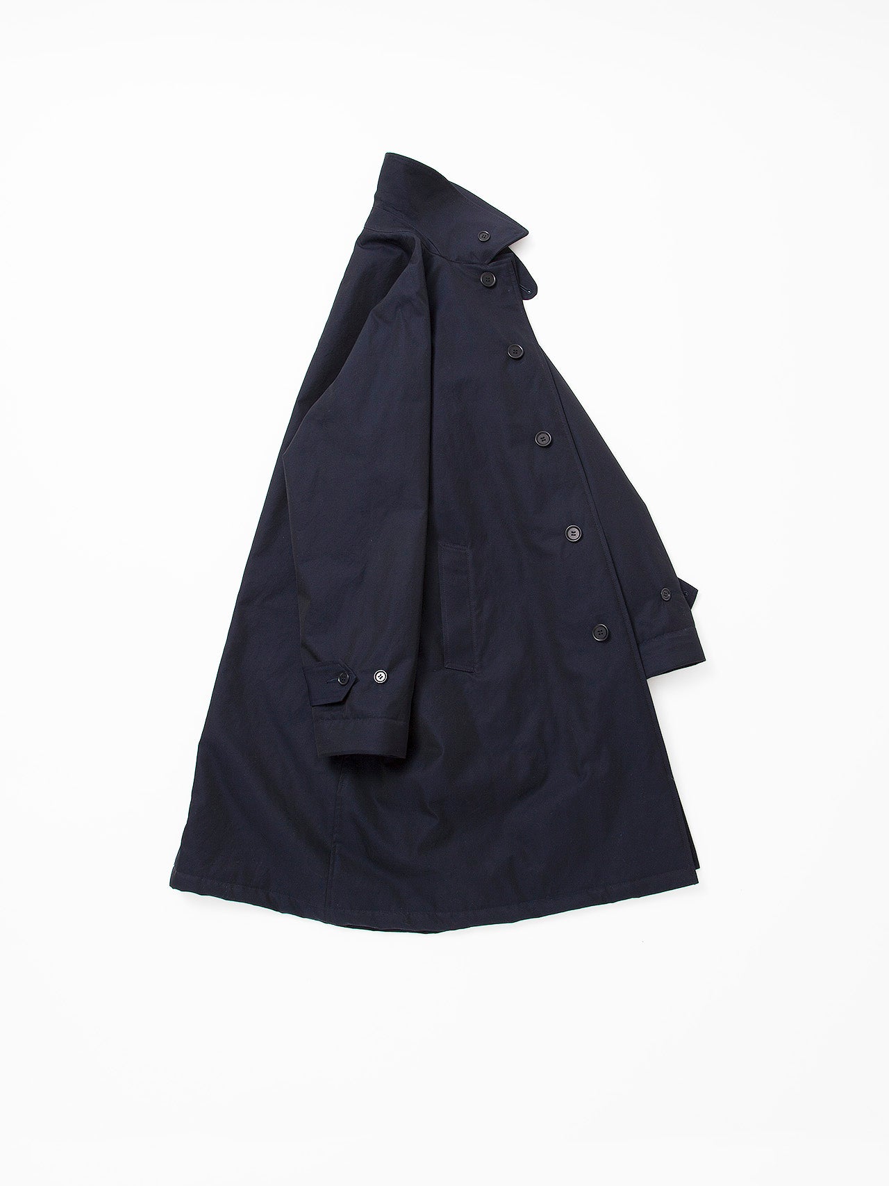 CJ046 - CORONA・Up Duster Coat RB21 / High Density Chambray Gabardine - Midnight Navy