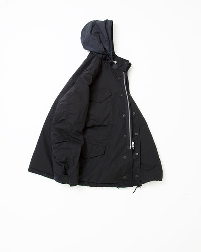 CJ112 - A-1 CLOTHING × THE CORONA UTILITY・M-65 Field Jacket / GI-Poplin × POLARTEC ALPHA - Black