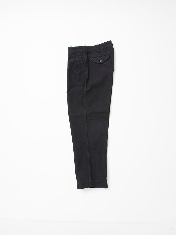 CP026・2T Desert Slacks / Cotton Moleskin - Black