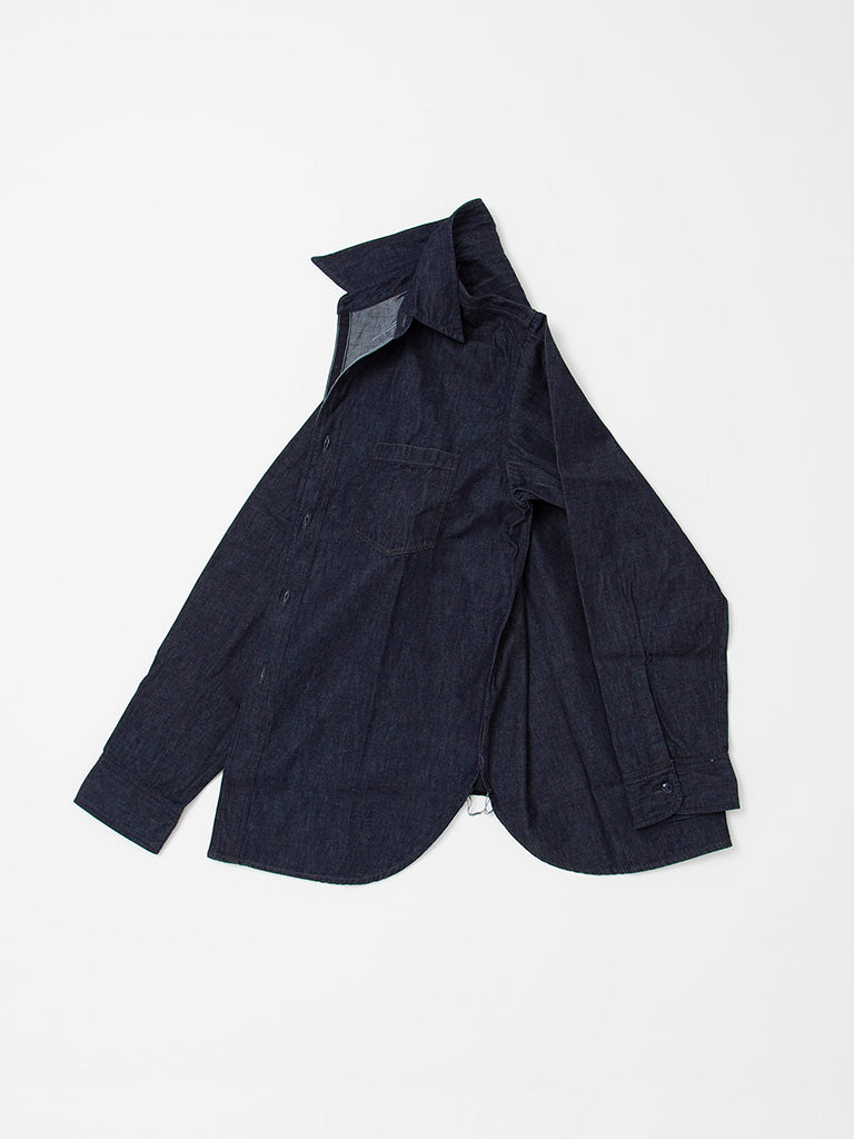 CS001・NAVY 1pocket Shirt / 6oz Denim - Indigo