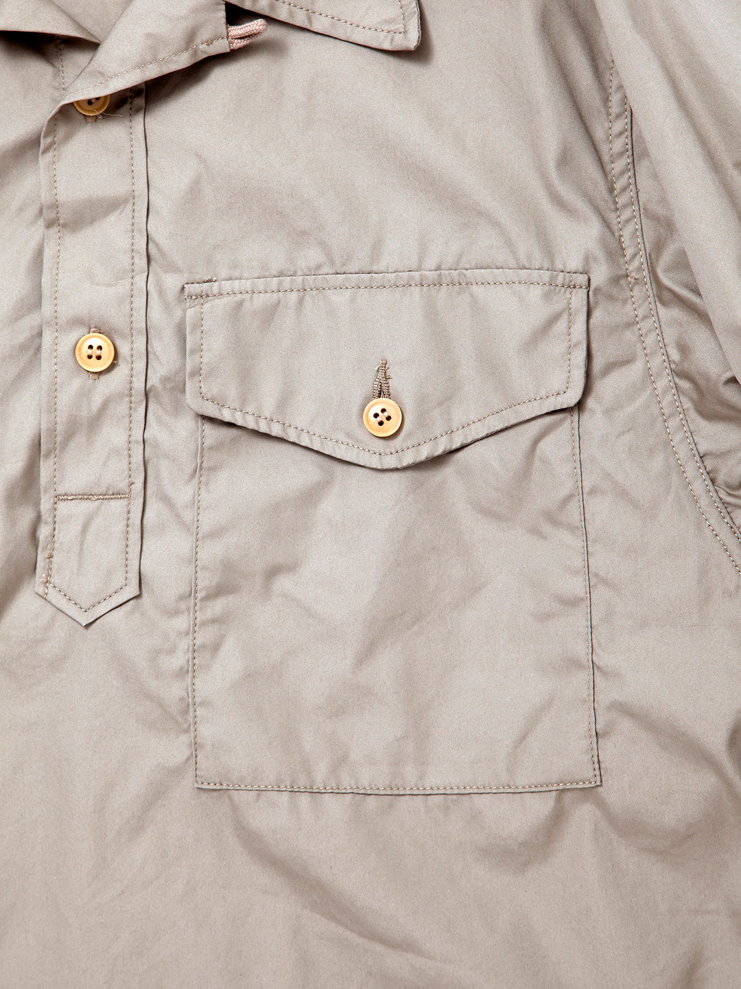 CS008・Utility Pullover Stream Shirt / USMC M-51 NYCO Blocks - Beige