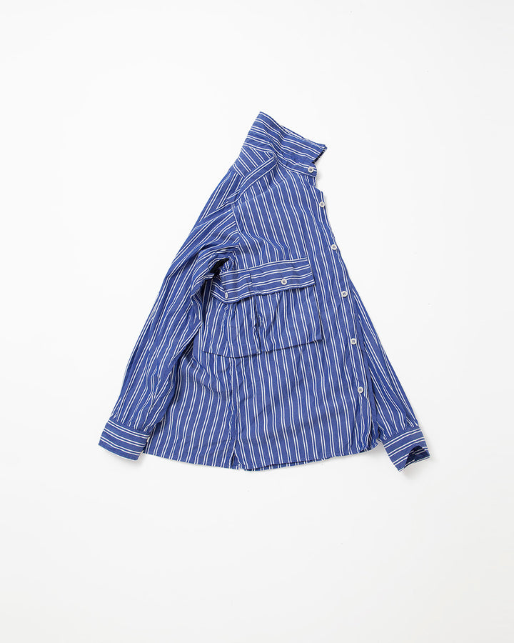 CS081・Hunter Hiker Jac Shirt / Blue × White