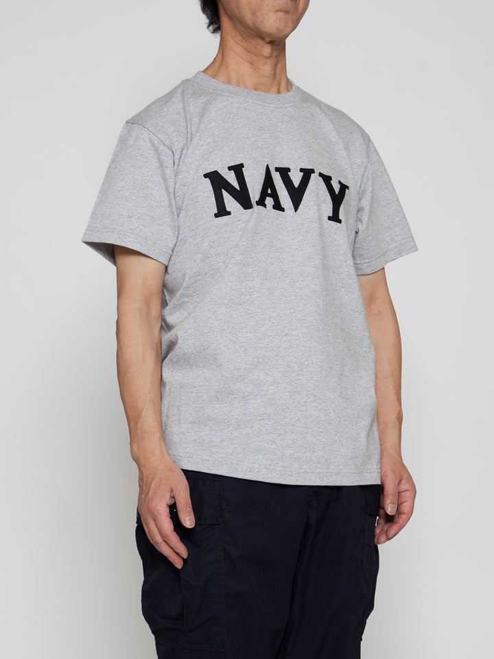 CT004・NAVY Felt Tee / Heather Grey