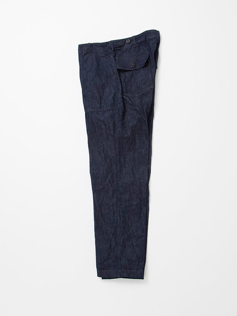 FP001 - FATIGUE SLACKS "UTILITY SLACKS" / 8.5oz Denim - Indigo