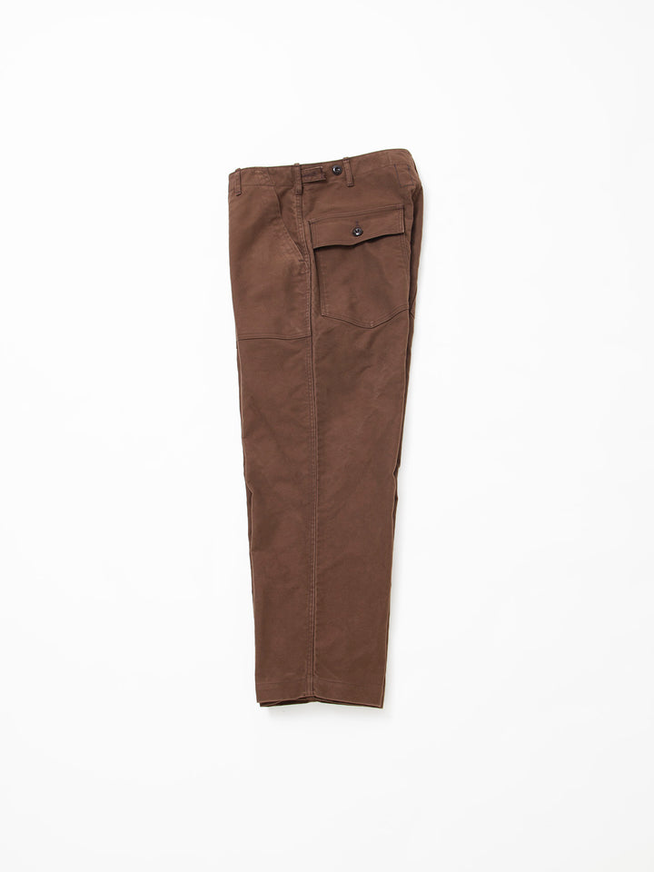 FATIGUE SLACKS - FP001・"UTILITY SLACKS" / Cotton Moleskin - Brown