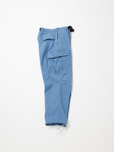 FP006E - FATIGUE SLACKS "JUNGLE EASY SLACKS" / Bleached Denim