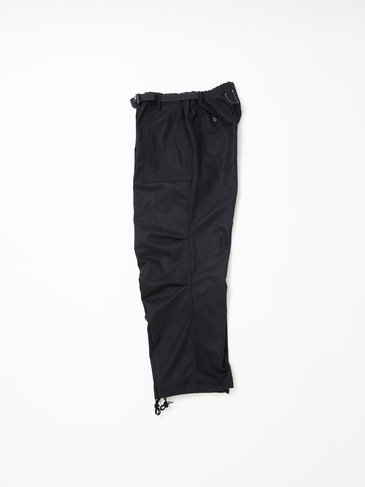 FP005E - FATIGUE SLACKS "AGGRESSOR EASY SLACKS" / Wool + Ester Stretch Twill - Black