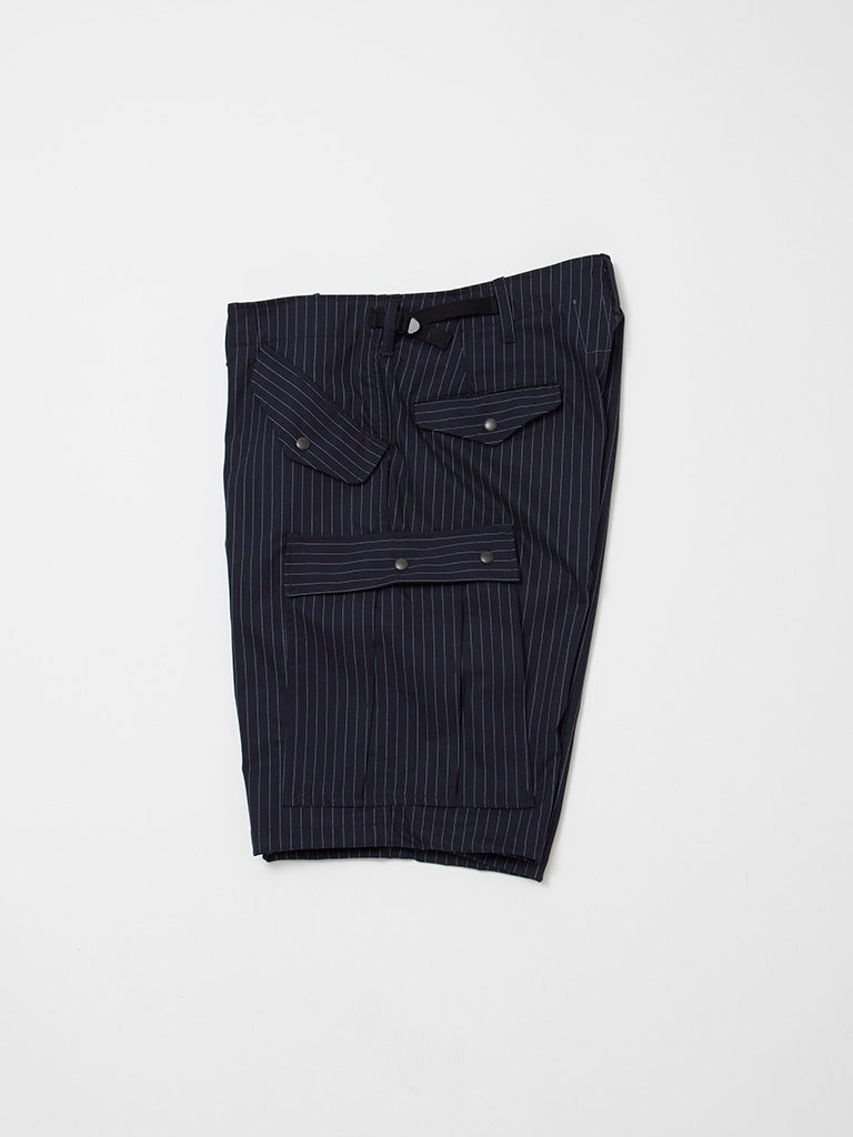FP009・"M-51 SHORT SLACKS" / TR Oxford - Navy Stripe