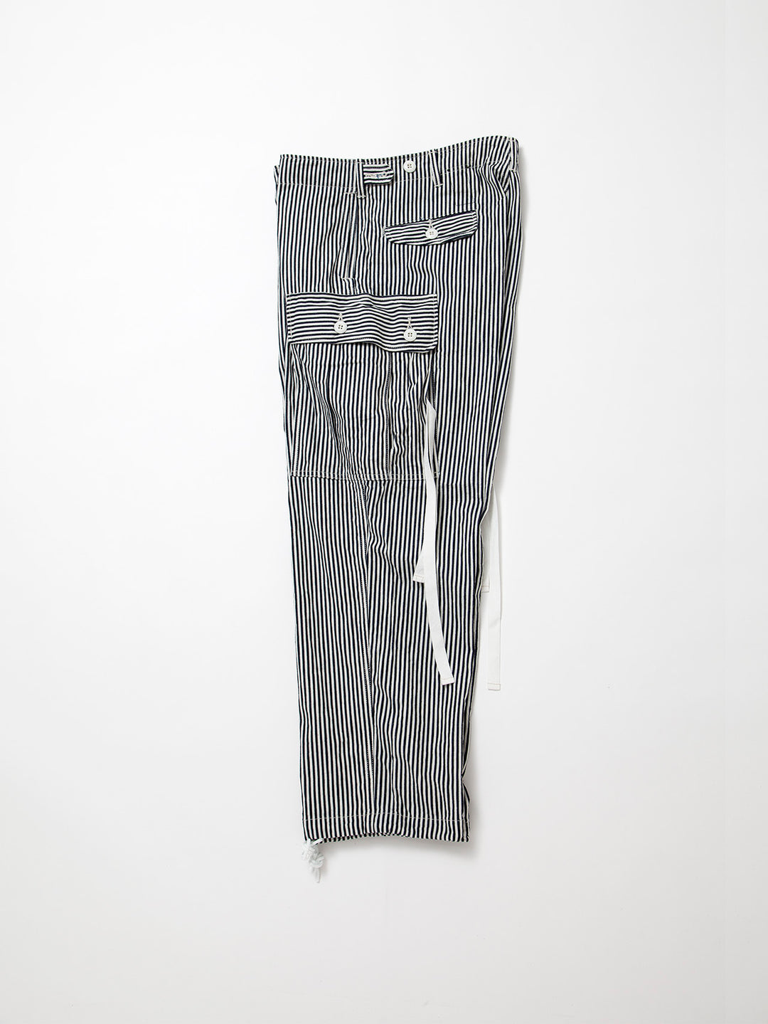 FP013・"VIETNAM SLACKS" / High Density Hickory Stripe - Indigo ×Natural