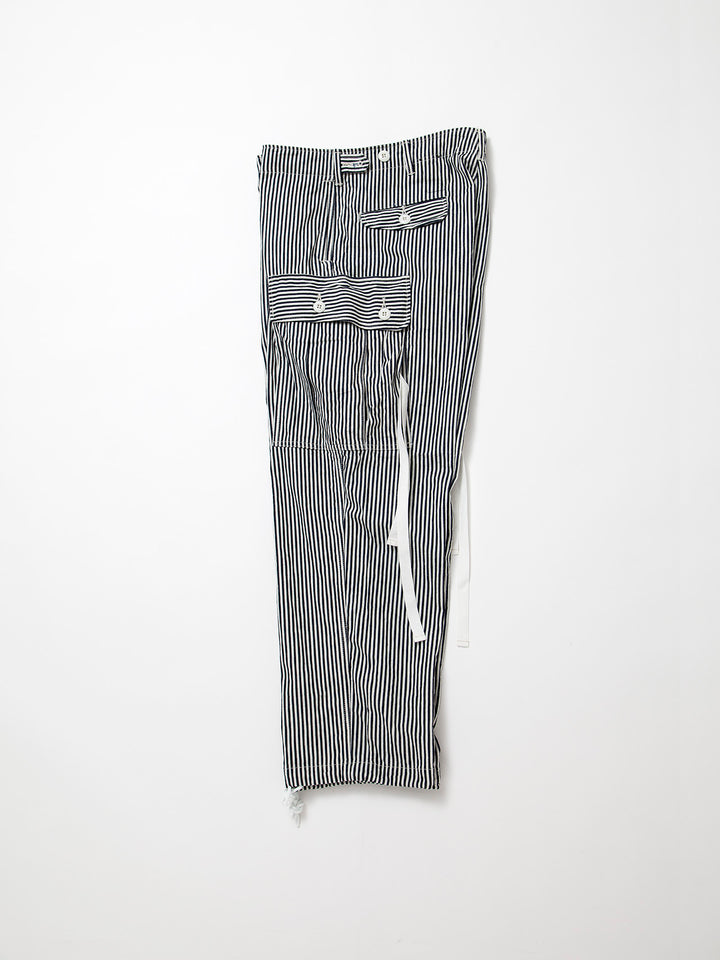 FP013・"VIETNAM SLACKS" / High Density Hickory Stripe - Indigo ×Natural