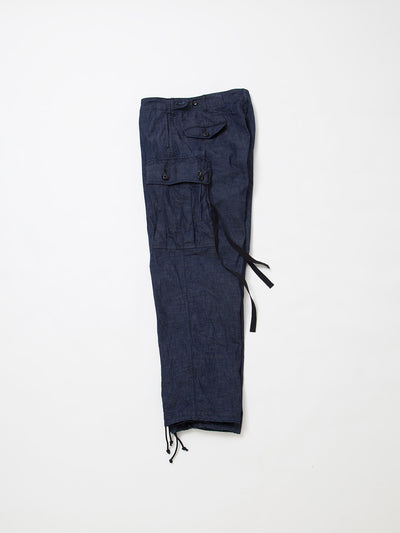 FP013 - FATIGUE SLACKS "VIETNAM SLACKS" / 8.5oz High Density Indigo Denim