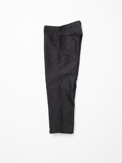 FP016 - FATIGUE SLACKS "SEAMANS SLACKS" / Giza Cotton Moleskin - Black