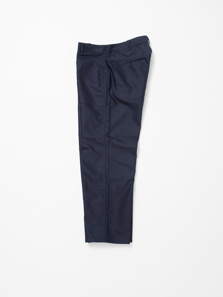 FP016・"SEAMANS SLACKS" / Giza Cotton Moleskin - Navy
