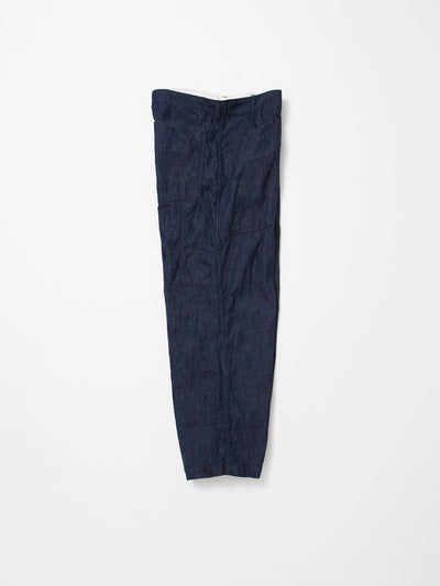 FP017 - FATIGUE SLACKS "UTILITY RM-43 SLACKS" / High Density Indigo Denim