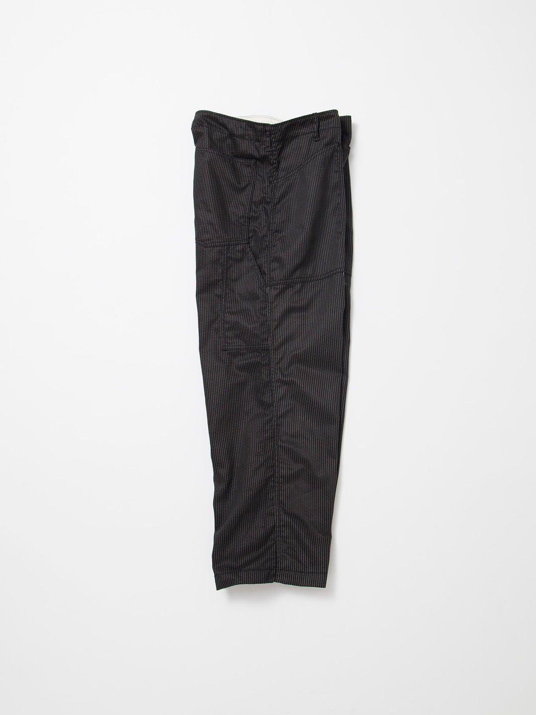 FP017・"UTILITY RM-43 SLACKS" / Black Key Stripe - Grey Stripe on Black