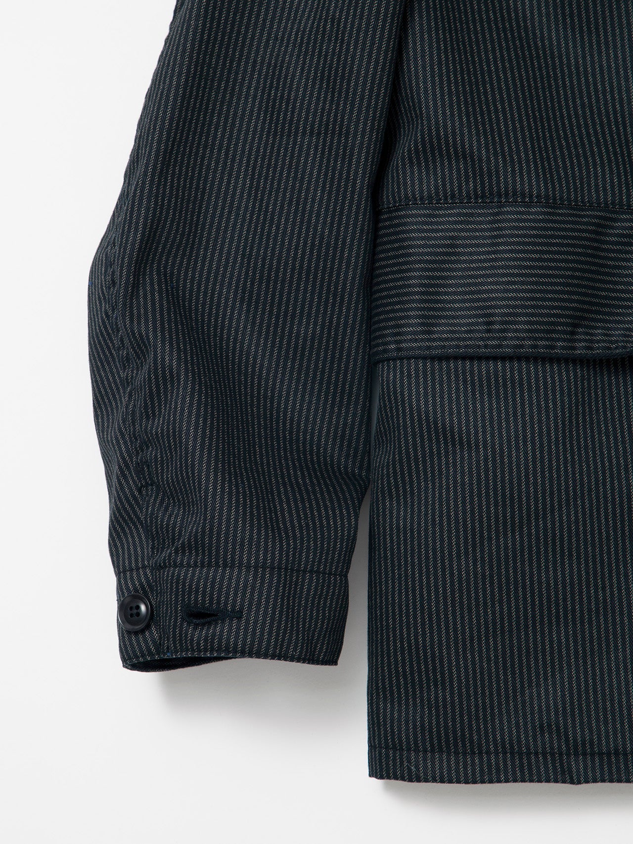 CJ001・Utility Game Jacket / Black Key Stripe - Grey Stripe on