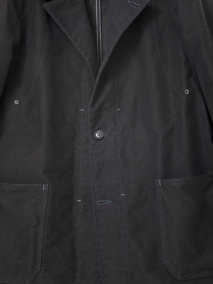 THE CORONA UTILITY - CJ002・Utility Work Coat / Cotton Moleskin / Black