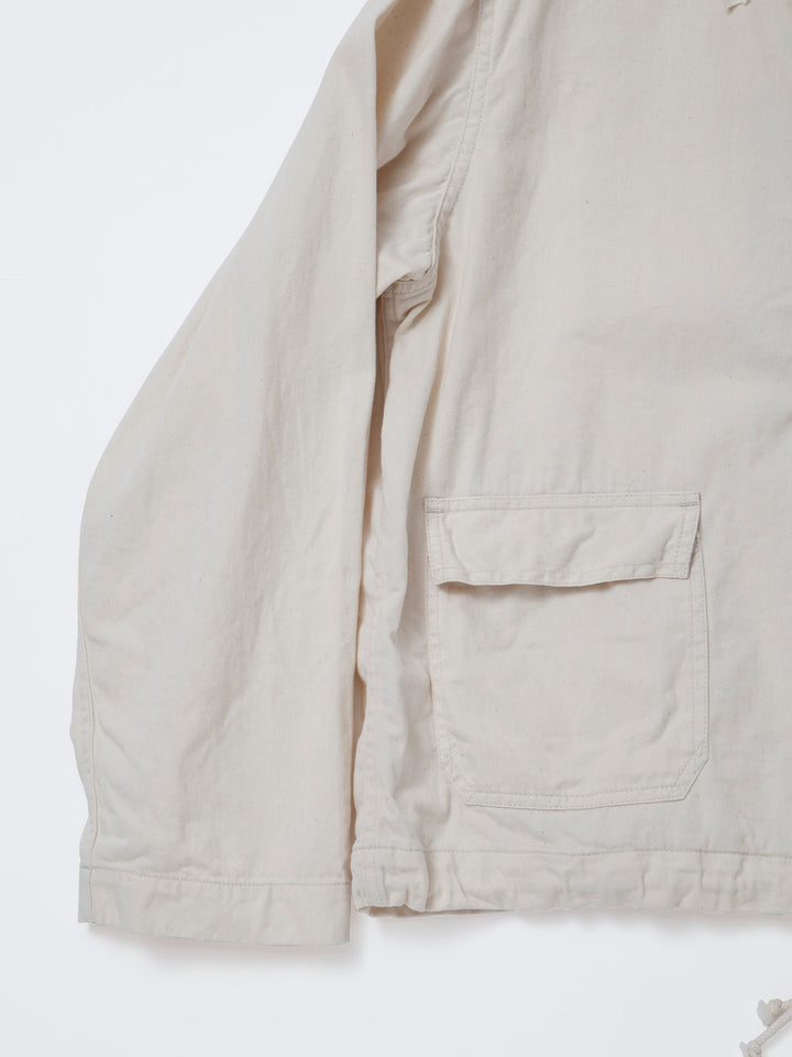 CJ003・Utility Navy Pullover Jacket / Natural Drill
