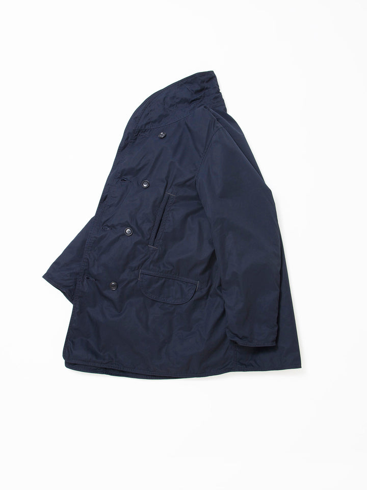 CJ009・Utility Mackinaw Coat / High Density Cotton Gabardine - Midnight Navy