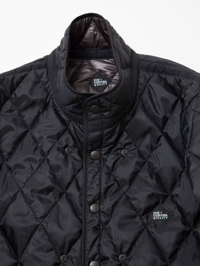 CJ015 - CORONA・EU Liner Jacket / Parachute Cloth Quilting - Black