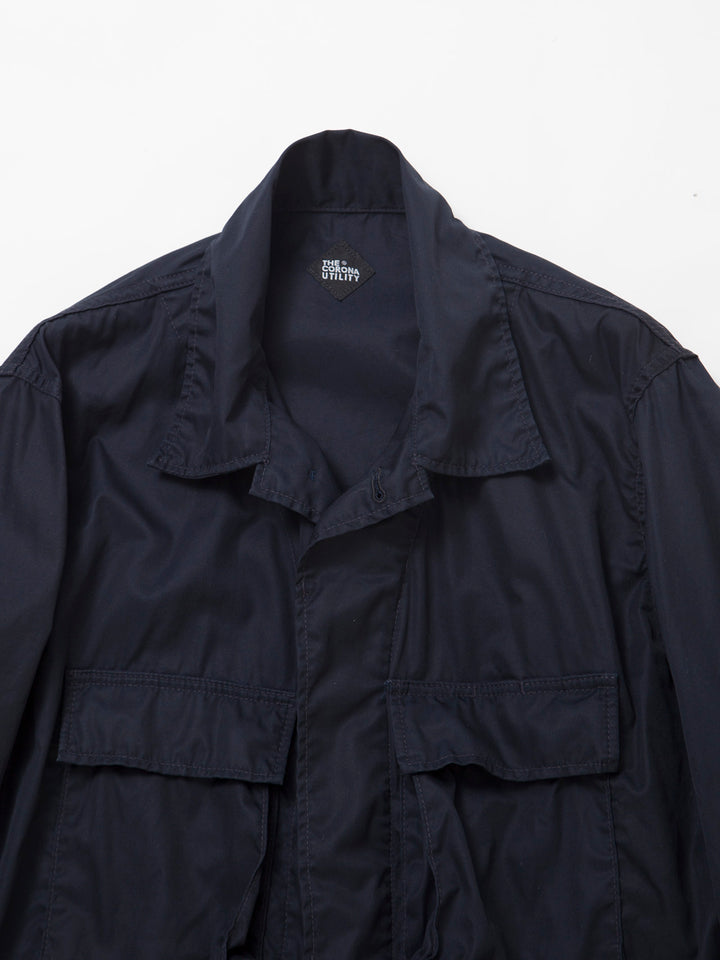 THE CORONA UTILITY - CJ025・B.D.U Jacket 22 / High Density Cotton Gabardine - Midnight Navy