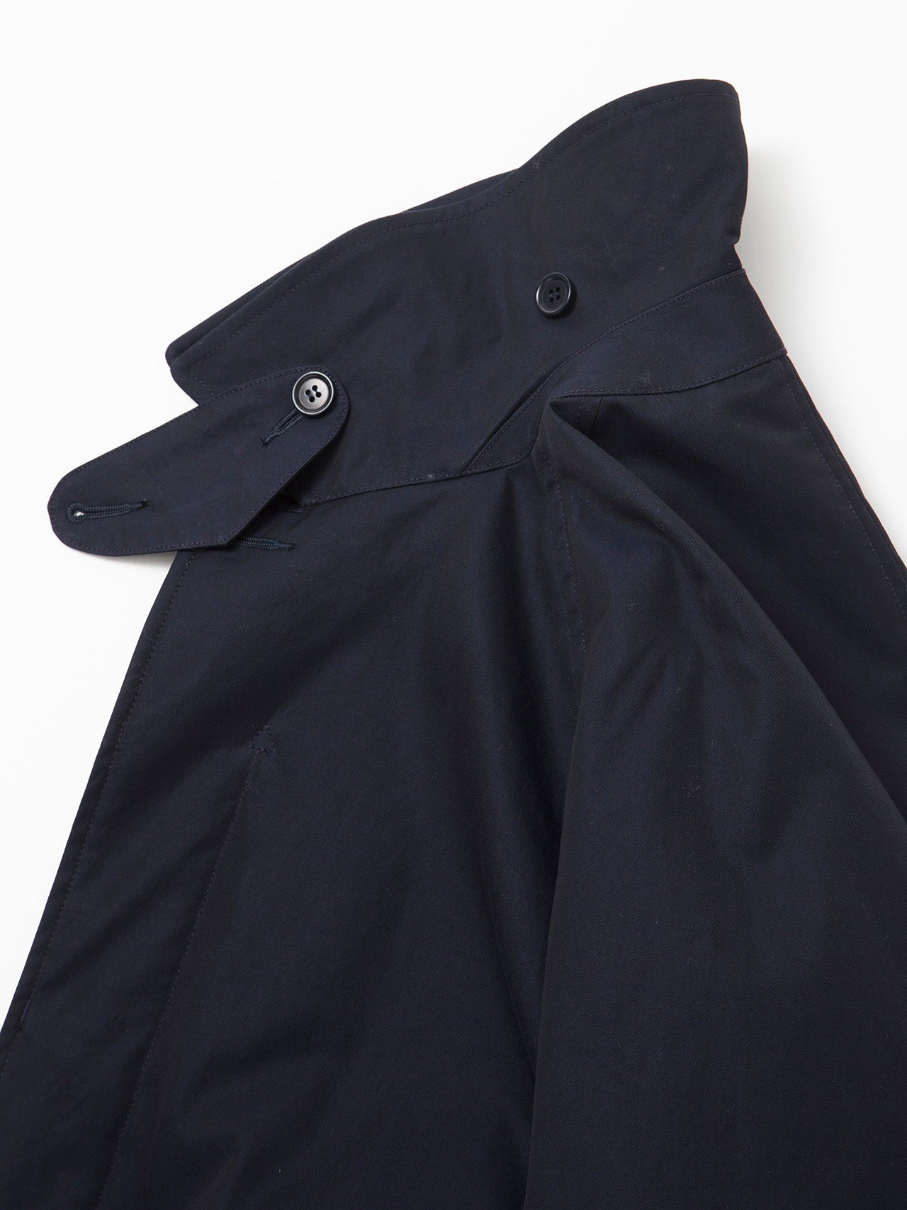 CJ046 - CORONA・Up Duster Coat RB21 / High Density Chambray Gabardine - Midnight Navy