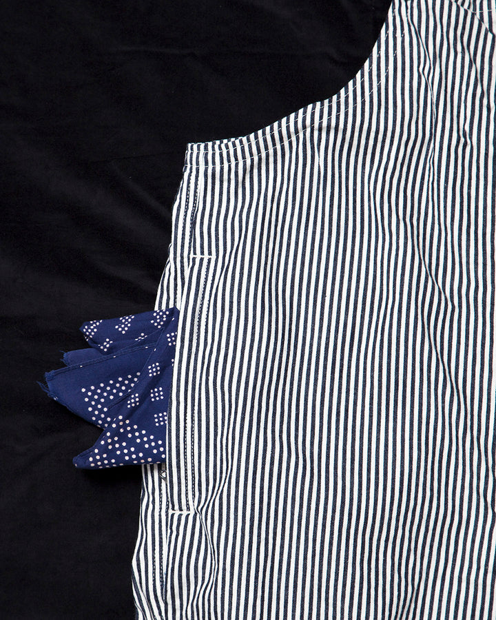 CP037・NAVY OVER PANTS / Hickory Stripe