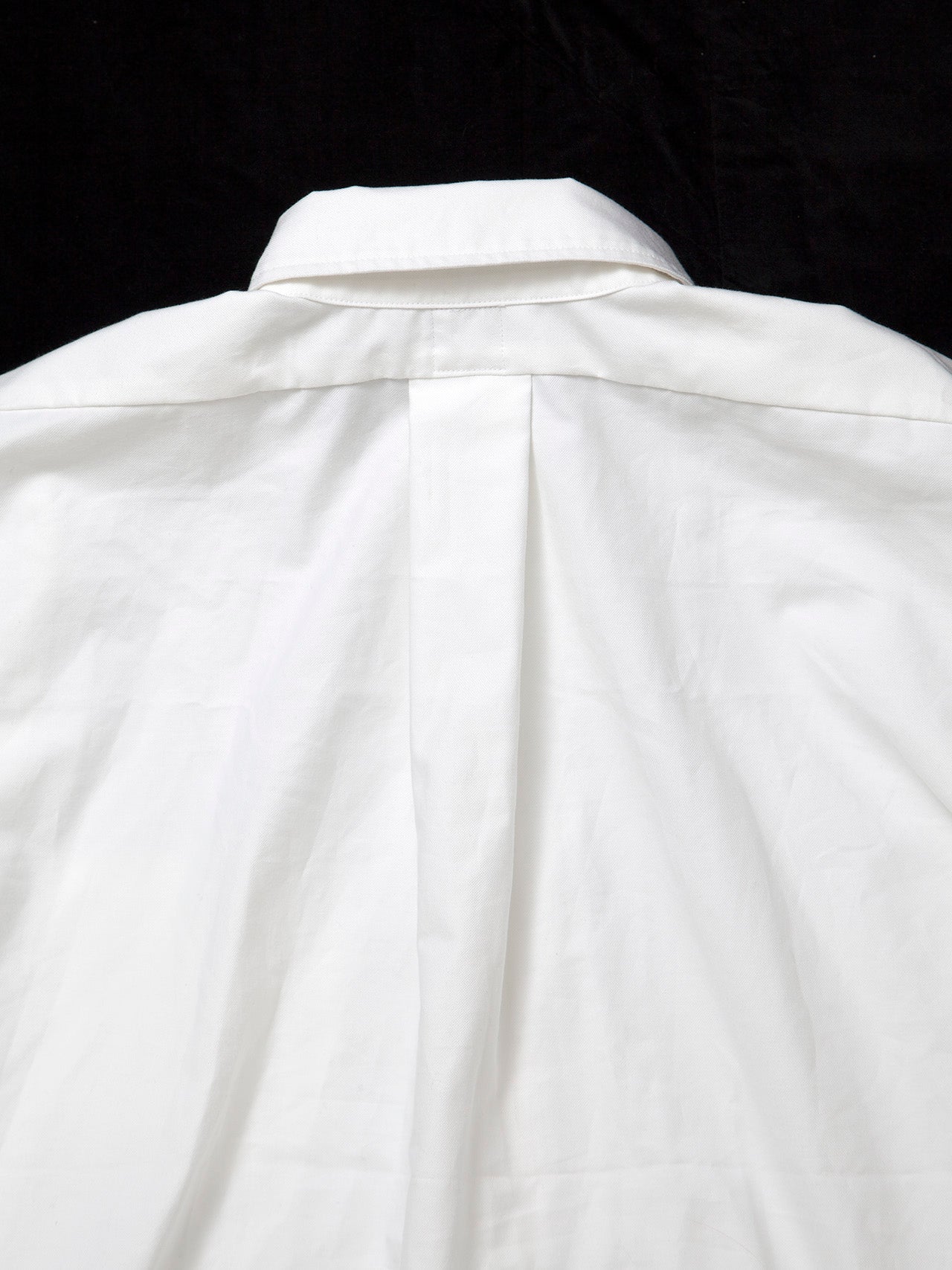 CS005 - CORONA・White Collar Work Shirt / American Sea Island Cotton - White
