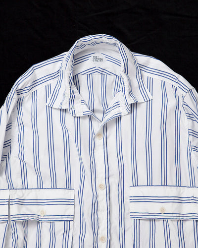 THE CORONA UTILITY・Hunter Hiker Jac Shirt / White × Blue