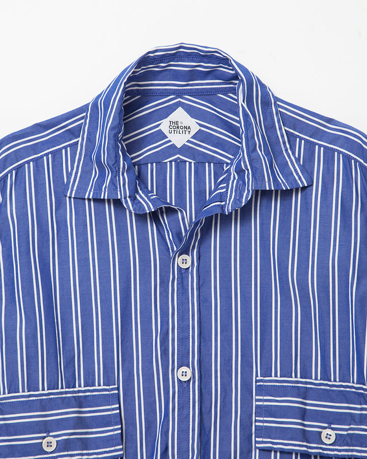 CS081・Hunter Hiker Jac Shirt / Blue × White