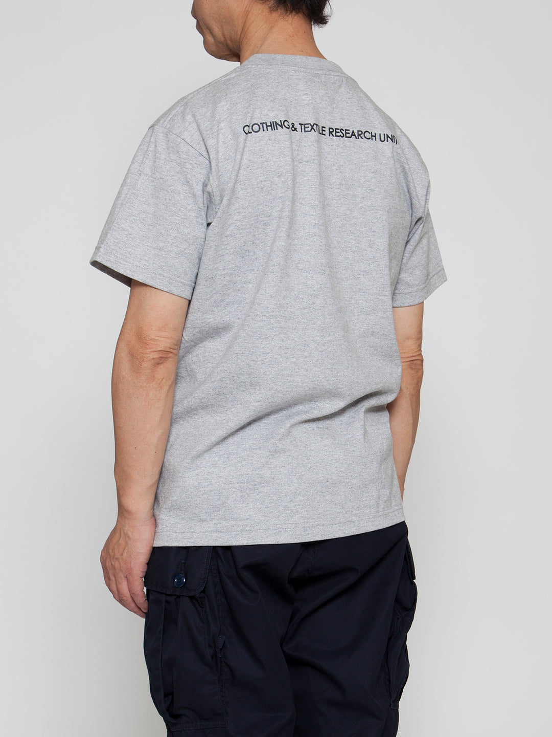 CT004・NAVY Felt Tee / Heather Grey