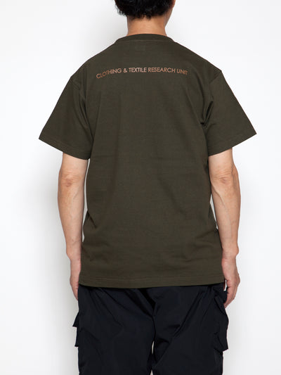 CT005 - CORONA・ARMY Felt Tee / Olive Green