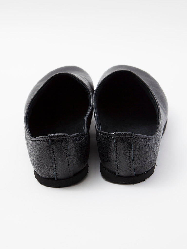 CZ010 - NAKAMURA SHOES × CORONA・Goat Skin Easy Slip-On - Black