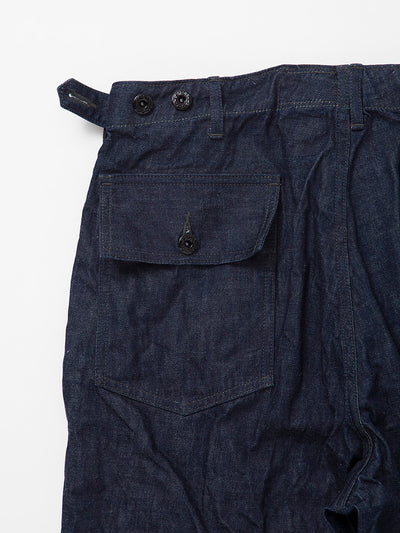 FP001 - FATIGUE SLACKS "UTILITY SLACKS" / 8.5oz Denim - Indigo