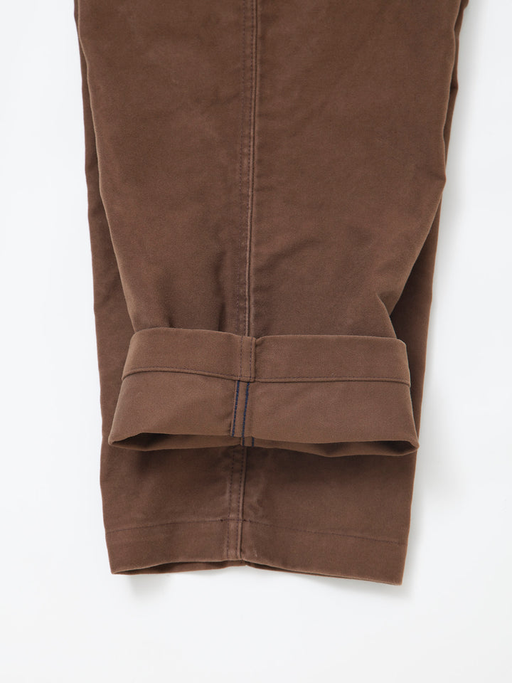 FP001・"UTILITY SLACKS" / Cotton Moleskin - Brown