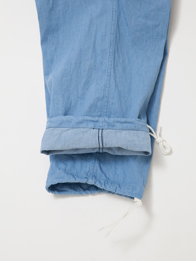 FP006E - FATIGUE SLACKS "JUNGLE EASY SLACKS" / Bleached Denim