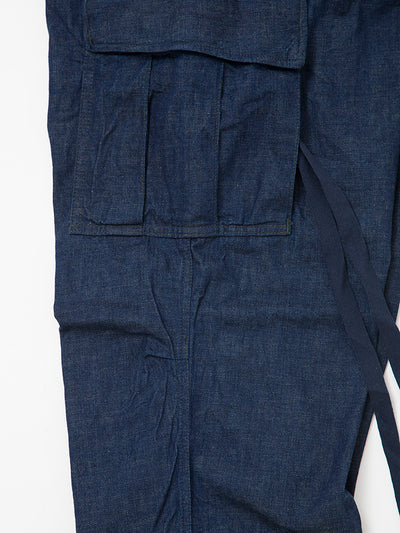 FP006 - FATIGUE SLACKS "JUNGLE SLACKS" / 8oz Indigo Denim